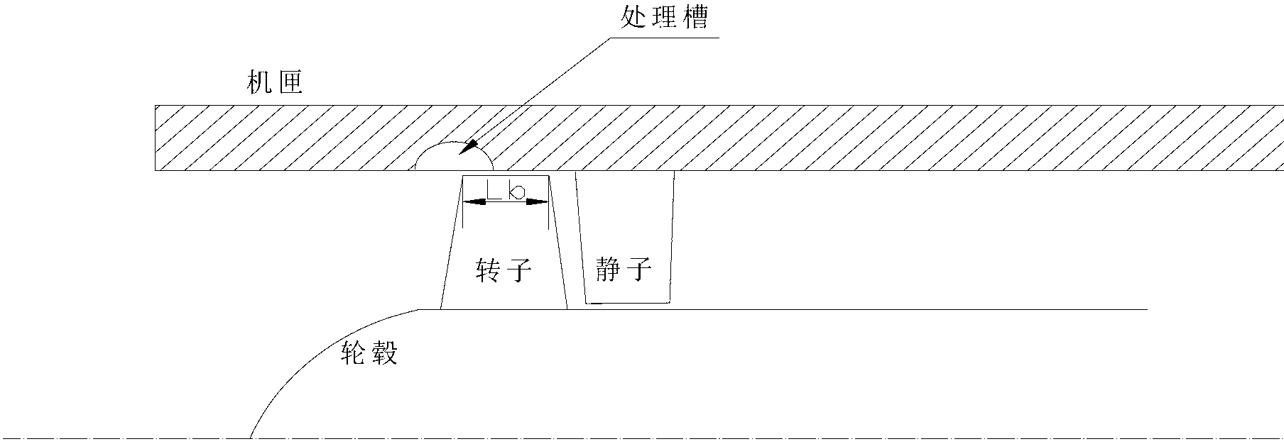 Asymmetric double-circular-arc chute processing casing