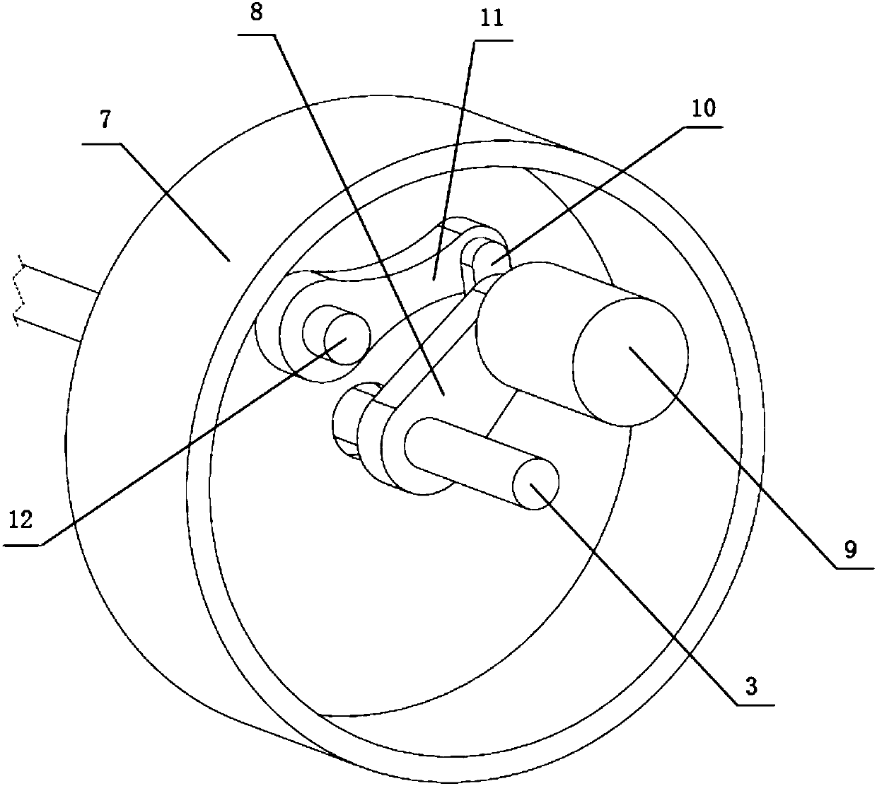 A crank-rocker rolling vibration mechanism for wolfberry picking