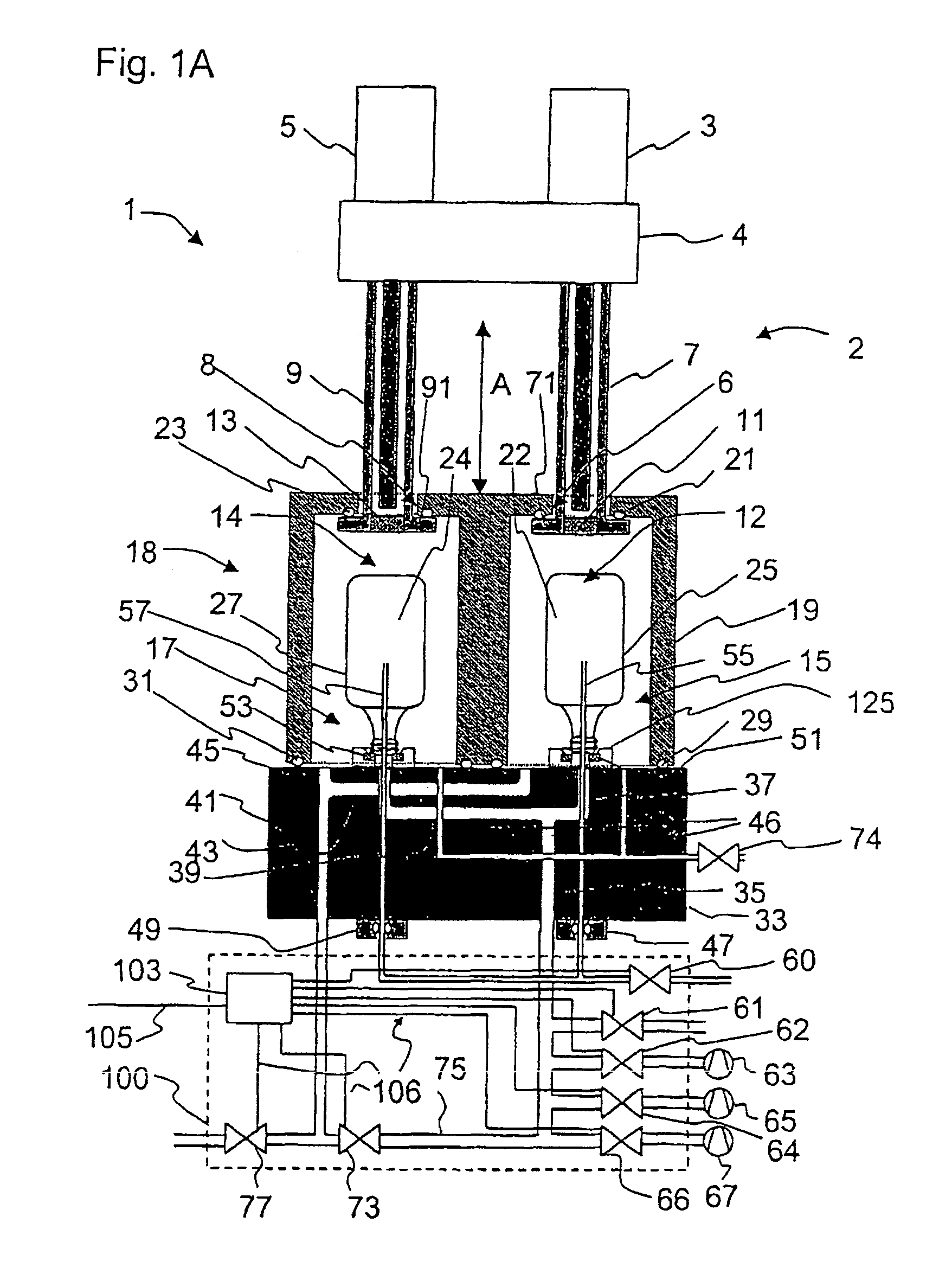 Multi-place coating apparatus and process for plasma coating