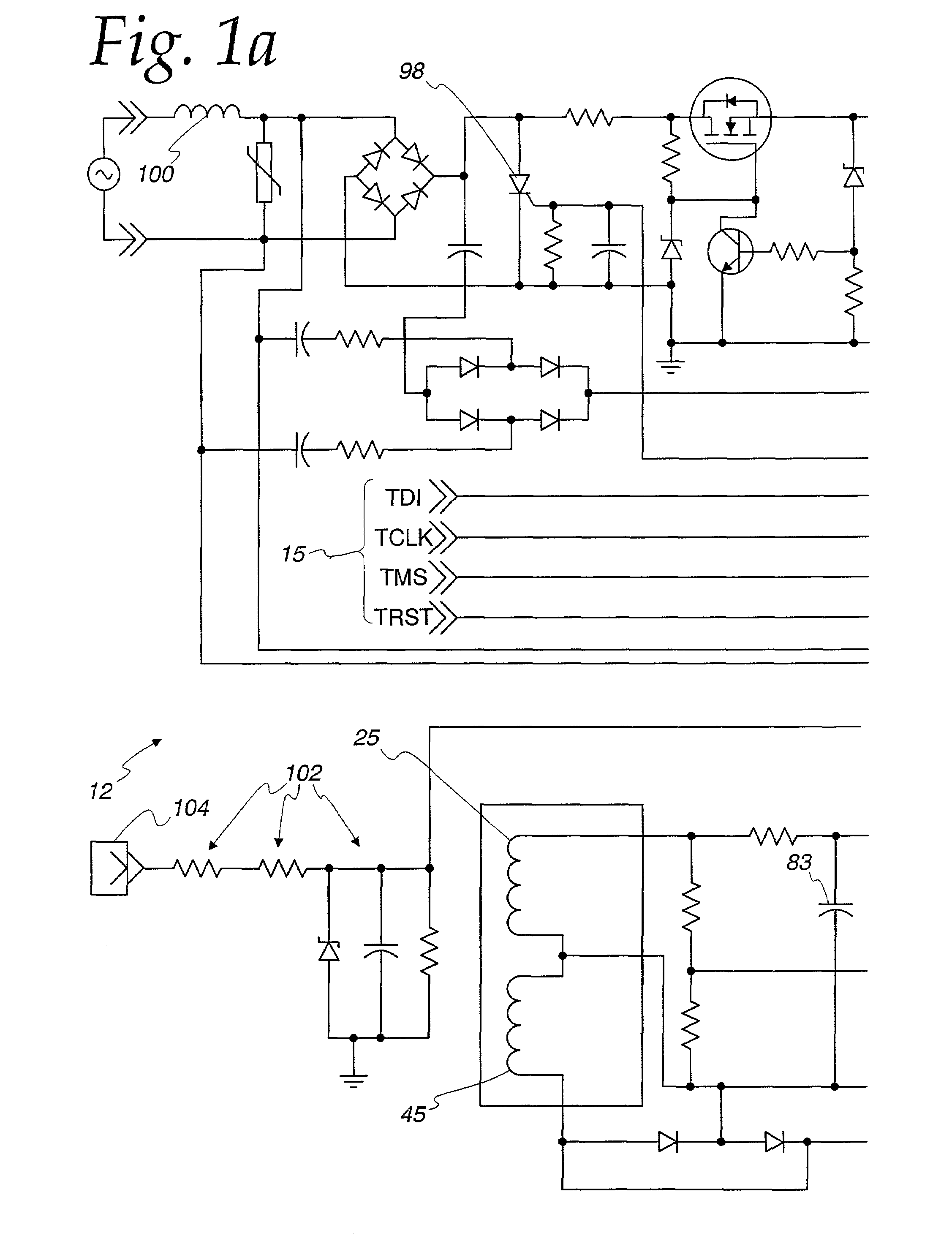 Arc detection using load recognition, harmonic content and broadband noise