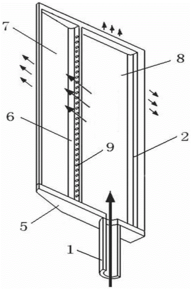 Heat protection method for injection support plate of scramjet engine by utilizing sweat and impingement cooling