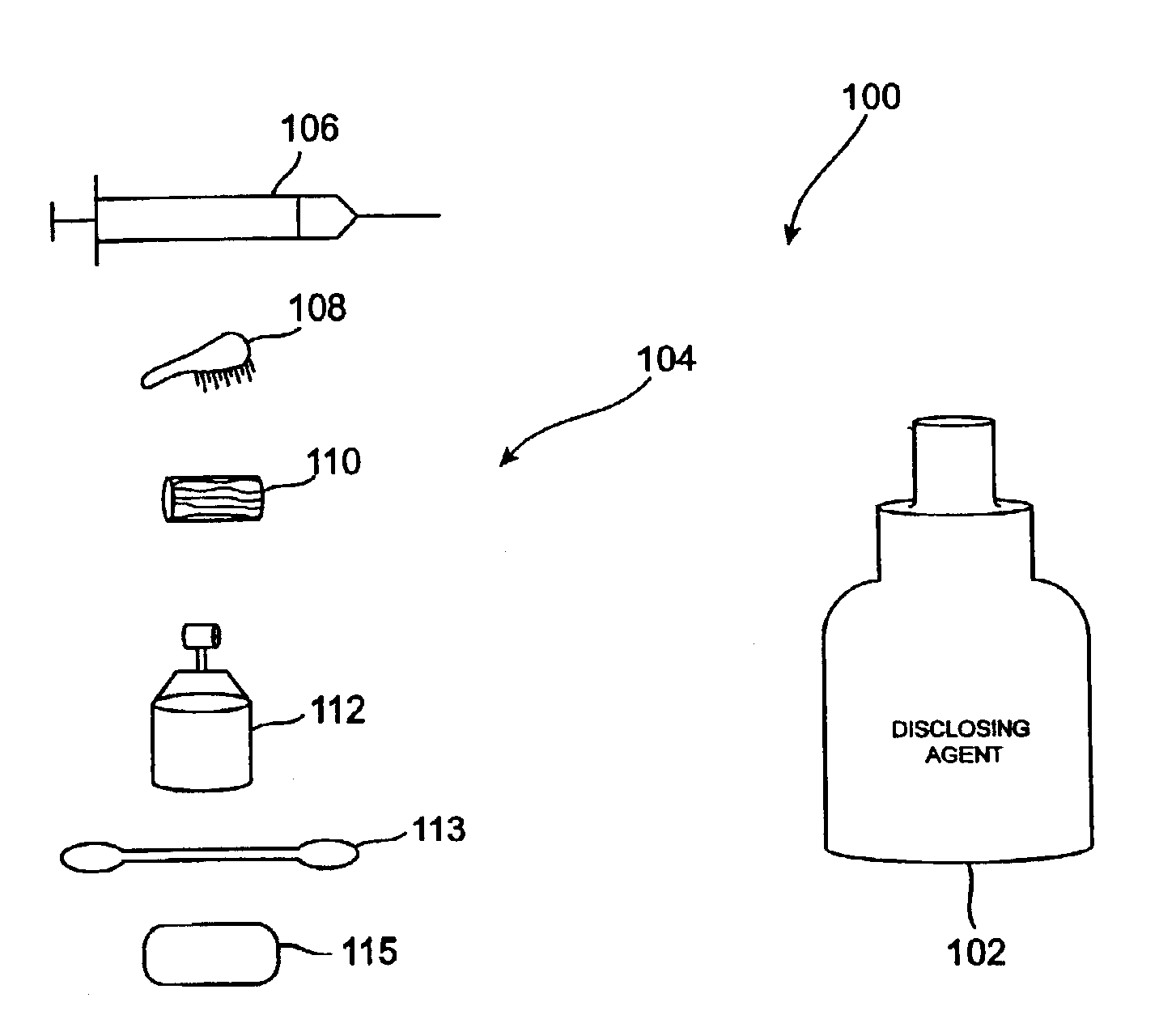 Method and system for selectively staining dental composite resin