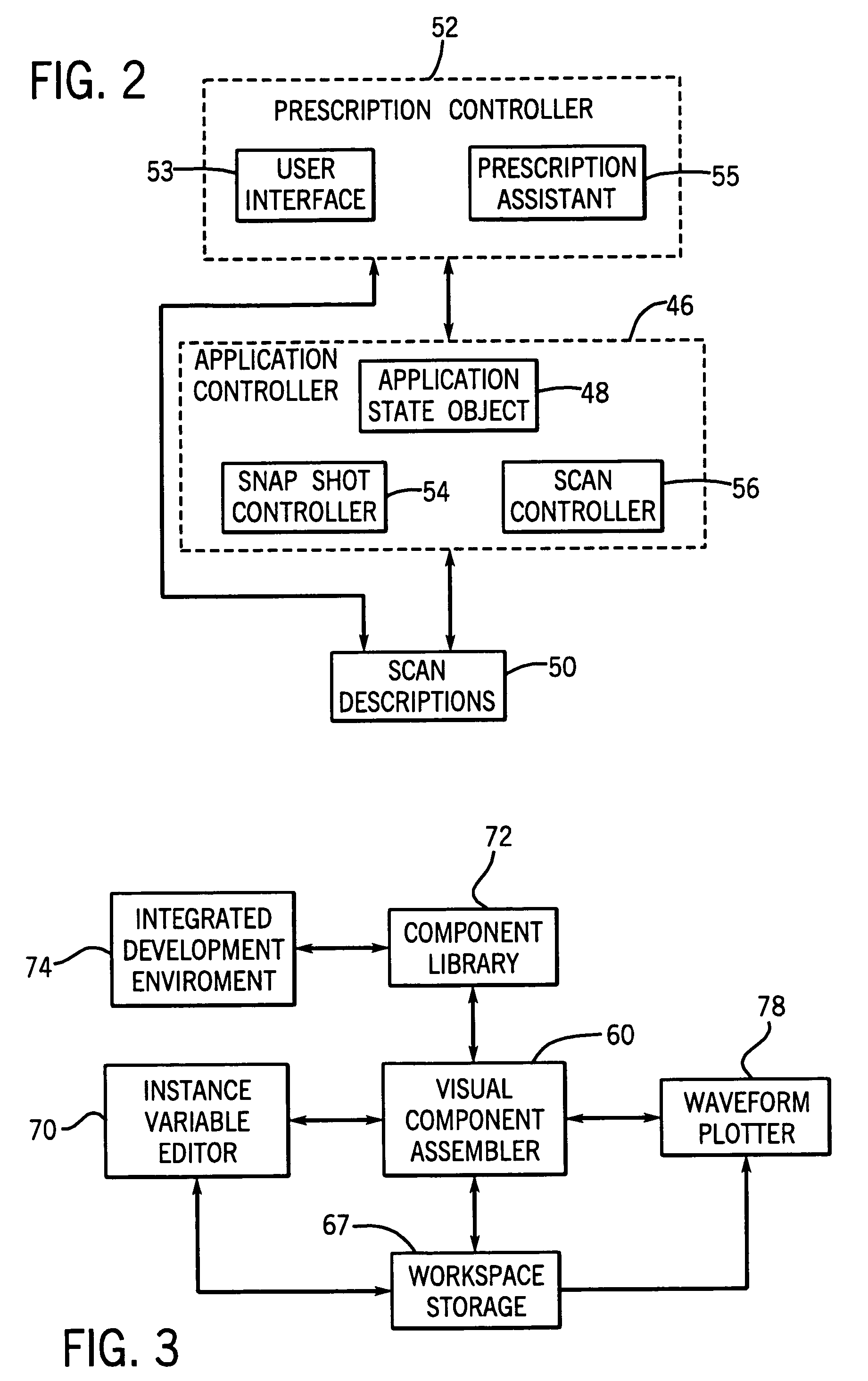 Graphic application development system for a medical imaging system