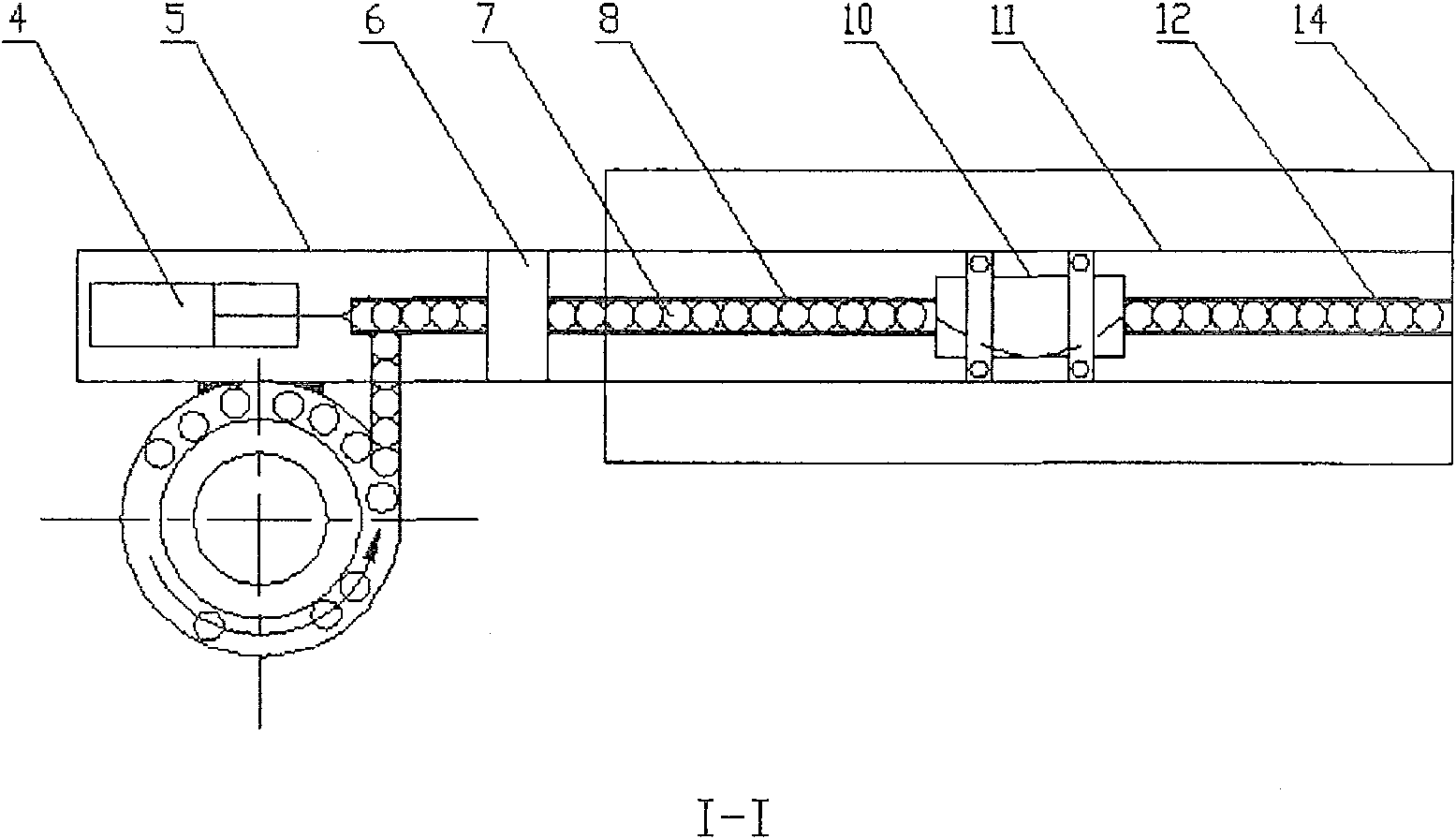 Small-sized bearing continuous roll-over spraying cleaning device