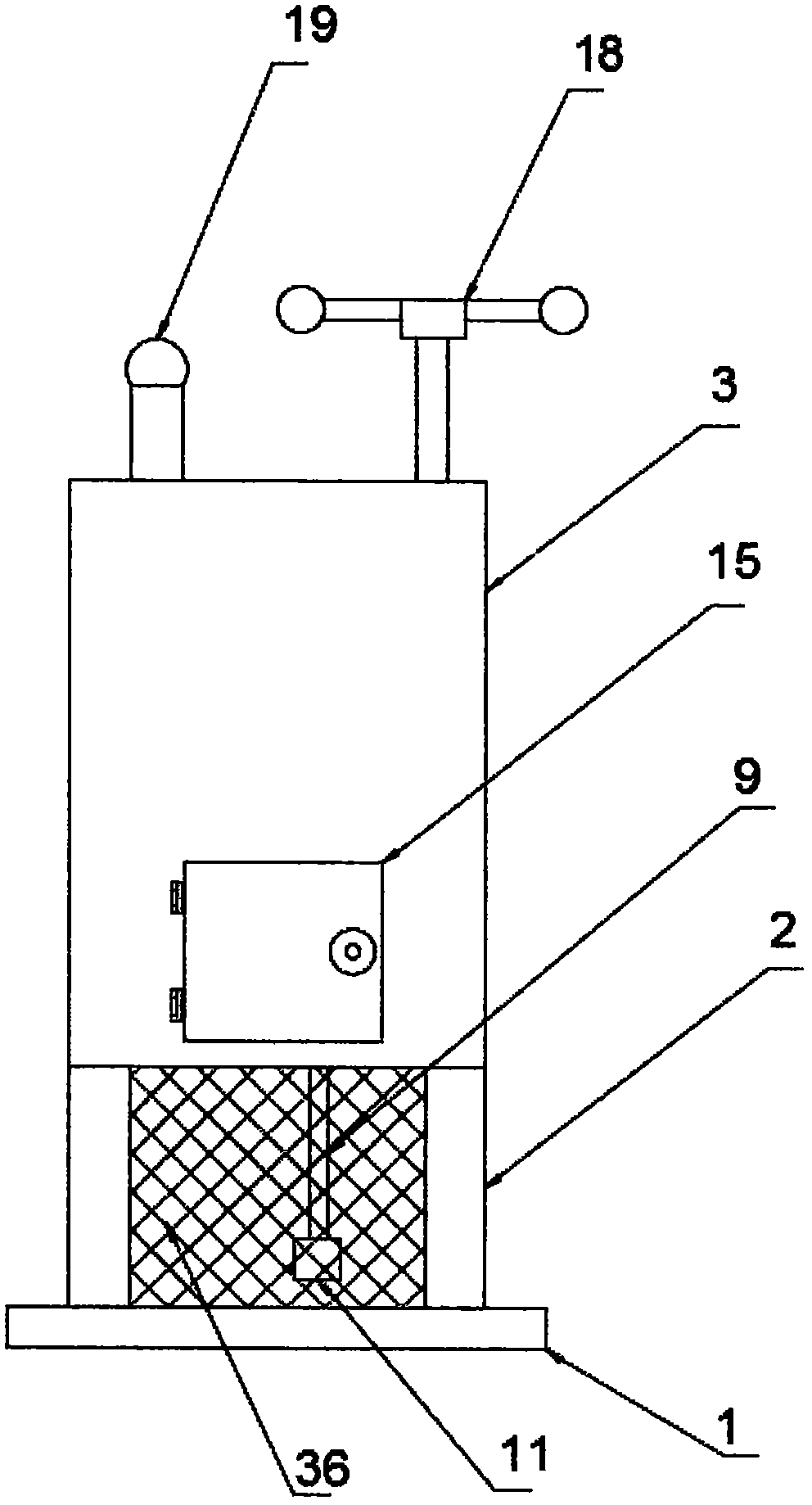 Livestock and poultry house air environment quality detecting system and using method thereof