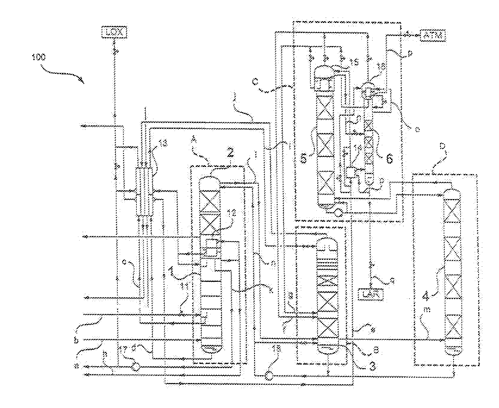 Air separation plant, method for obtaining a product containing argon, and method for creating an air separation plant