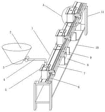 Automatic feeding device for pig breeding