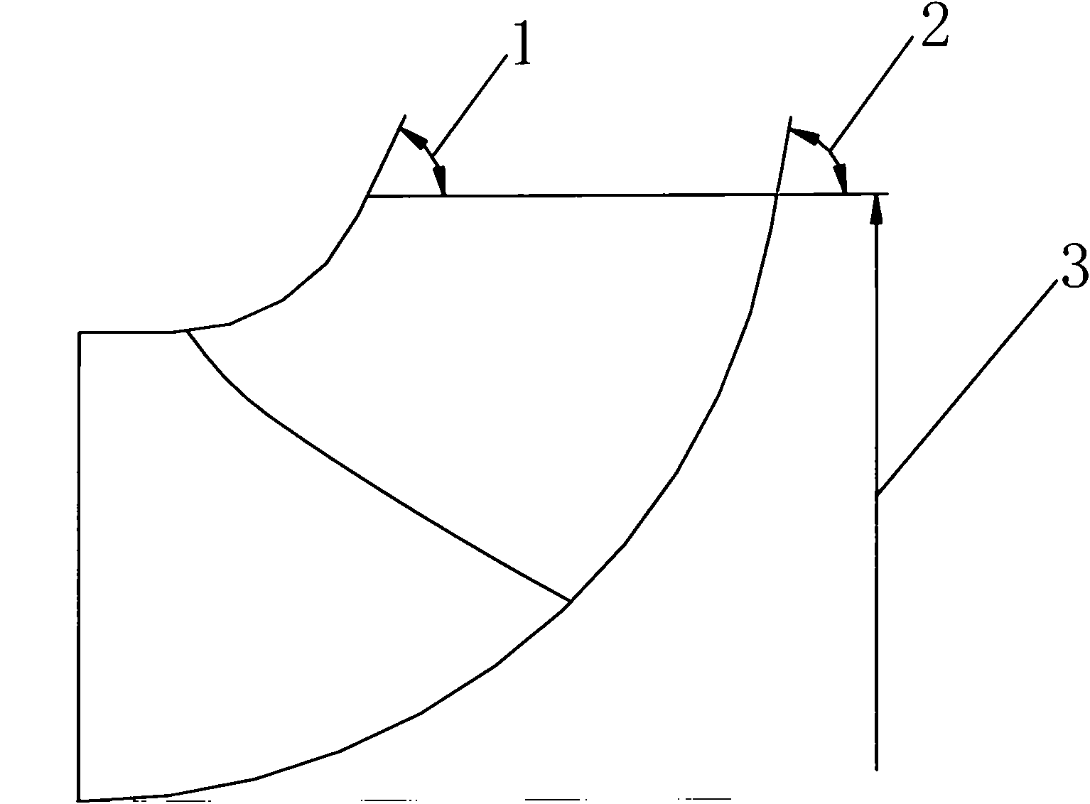 Design method for centrifugal pump impeller with high specific revolution number