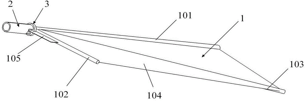 Flapping-rotating wing with attack angle control device