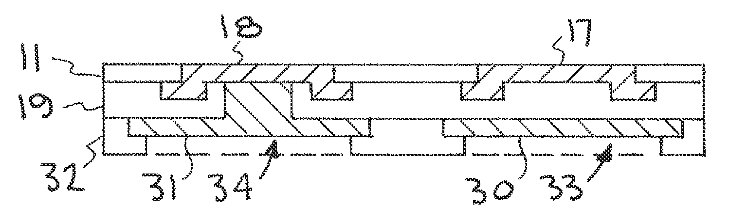 Method of fabricating conductive electrodes on the front and backside of a thin film structure