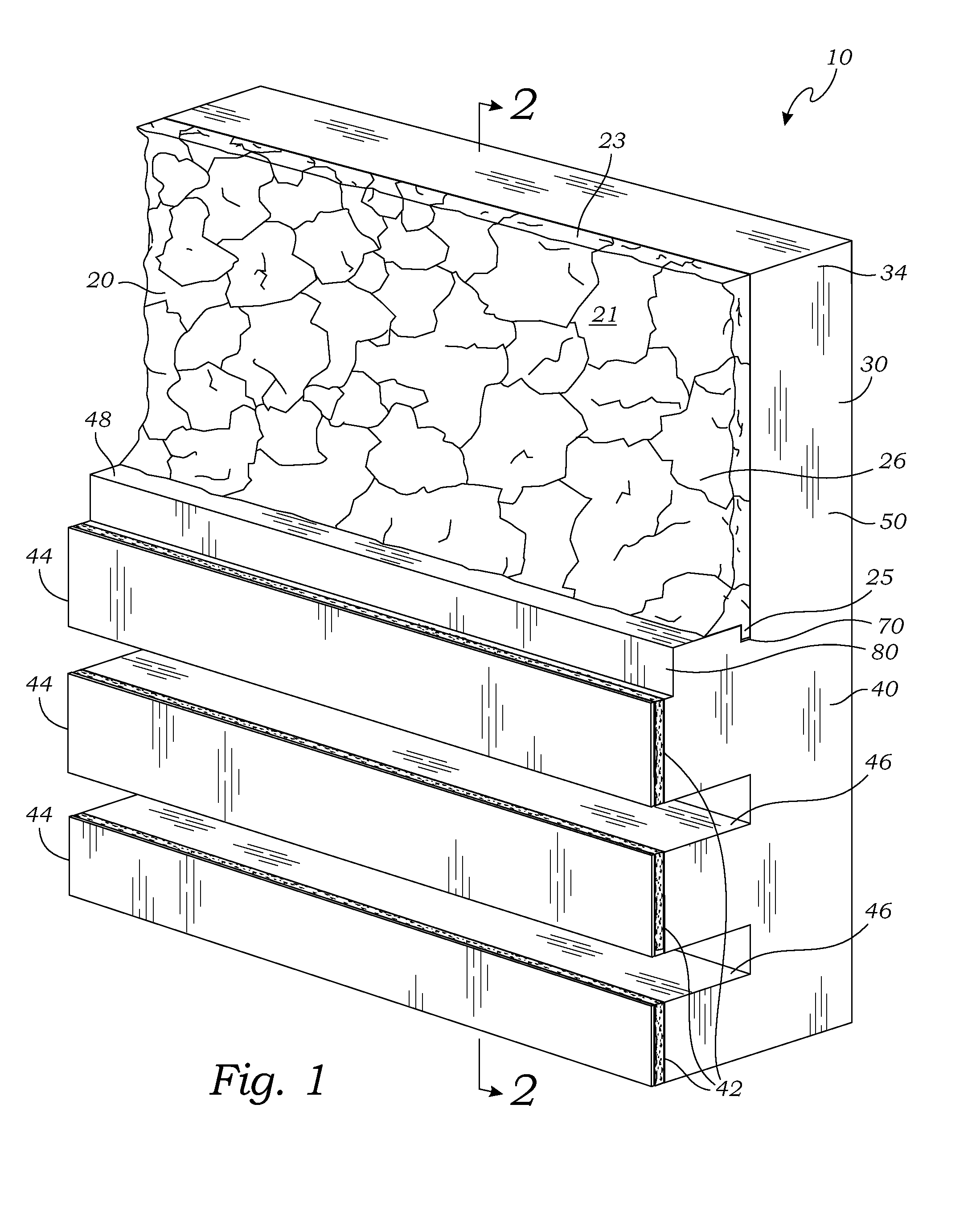 Edge form system for forming simulated stone coping