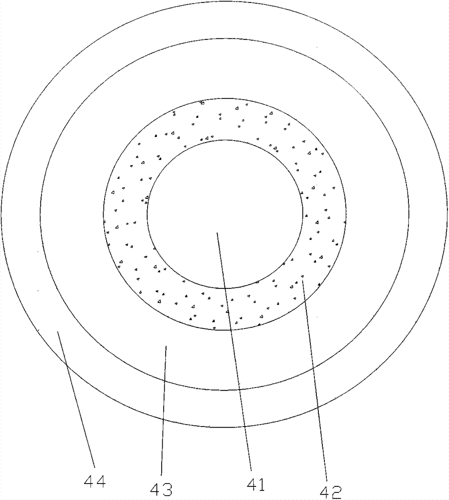 Reinforced composite supported hollow fiber membrane and preparation method thereof