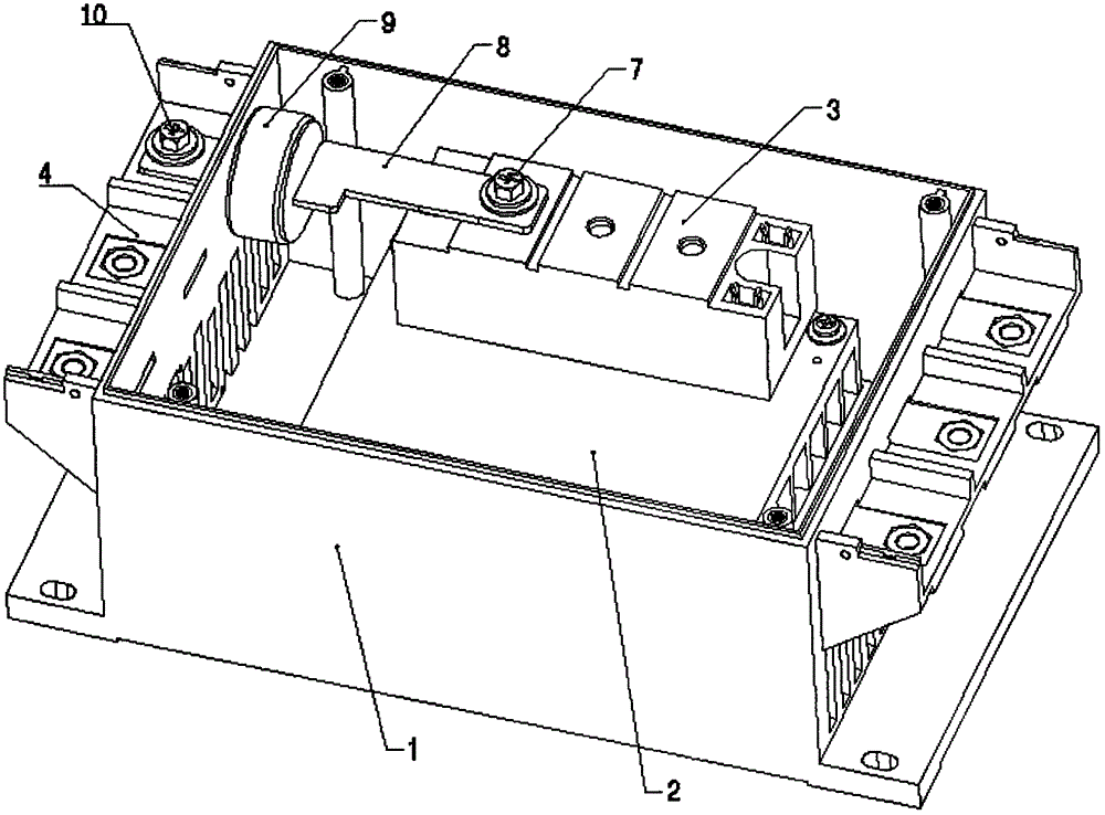 Soft starter with current detection apparatus without screw and buckle for fixation