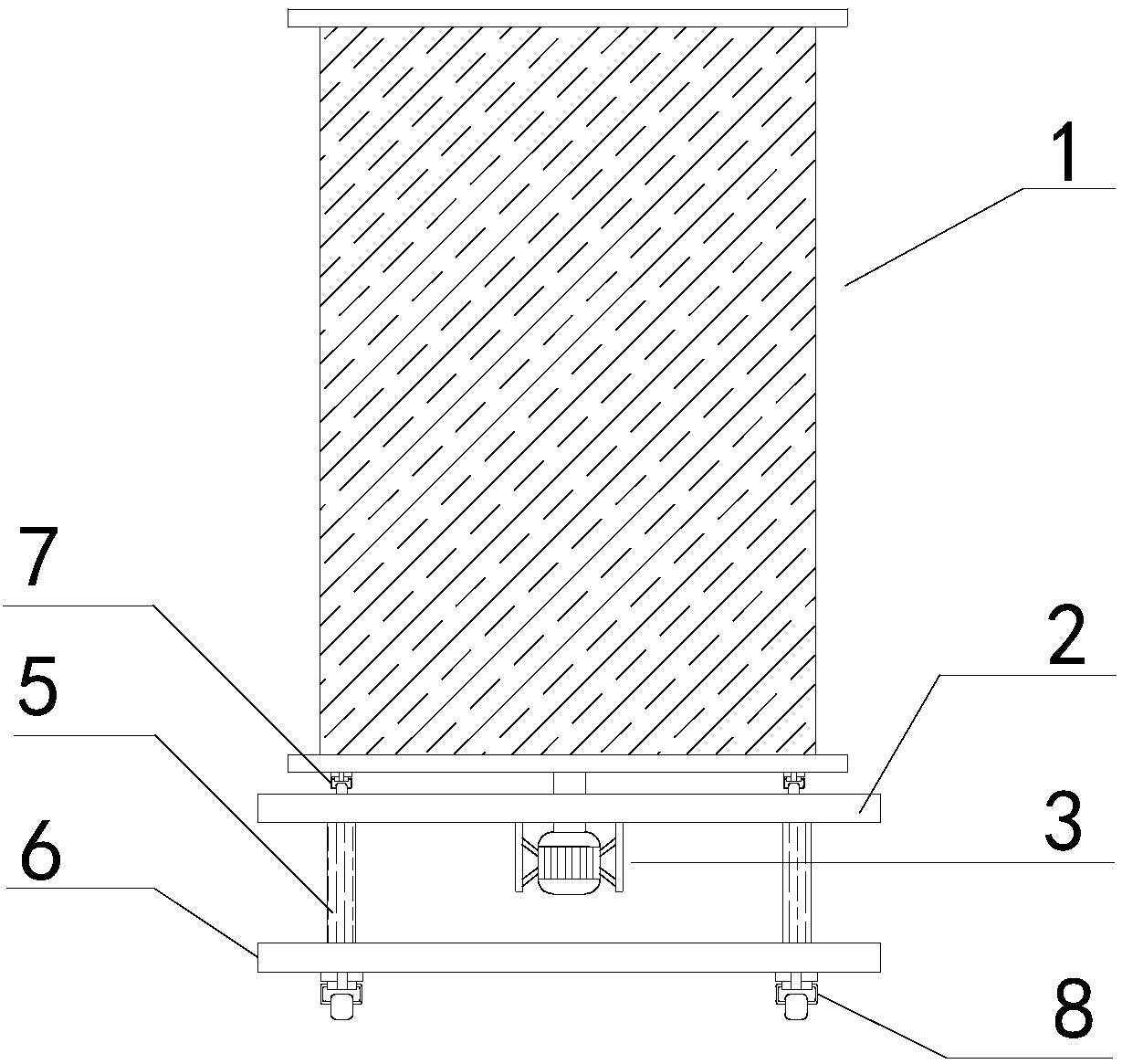 Directional rod conveying device for copper rod rolling mill