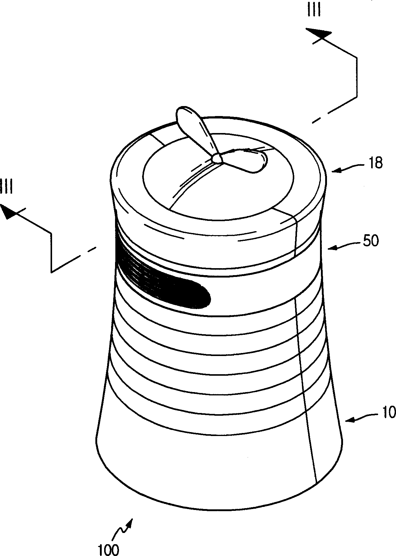 Multi-blade fan type air freshening device