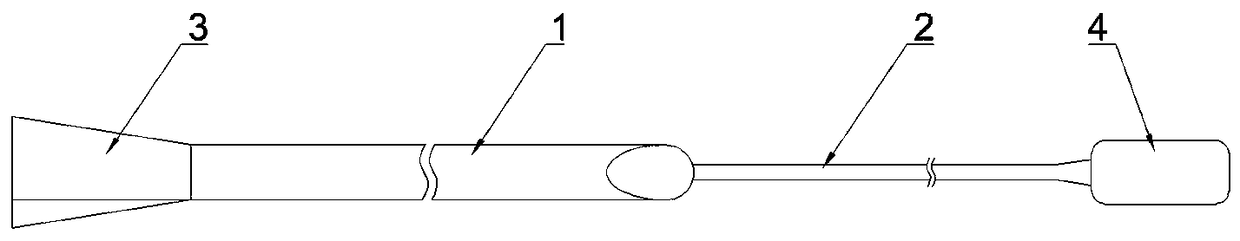 Detached coronary artery stent withdrawing catheter