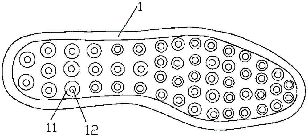 Shoe sole with buffer damping function and resilience function