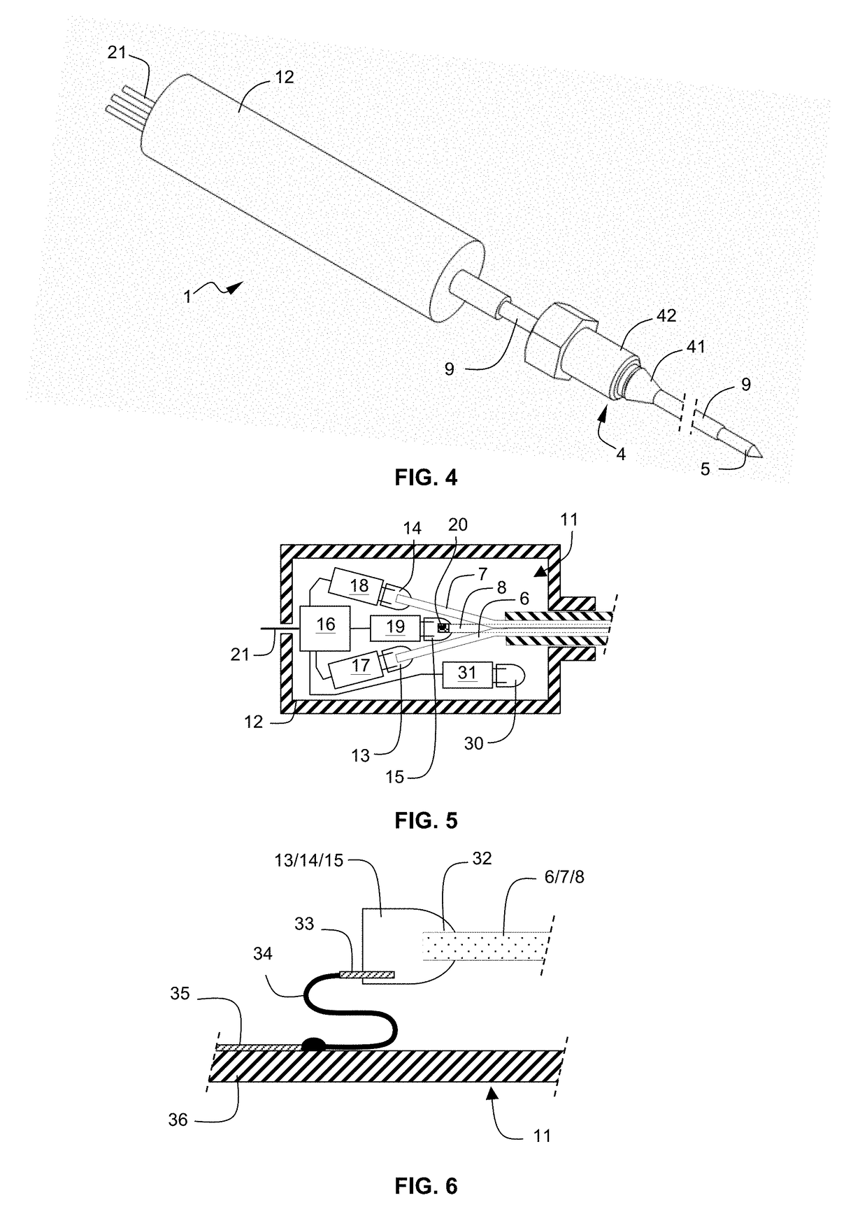 Downhole fluid properties analysis probe, tool and method