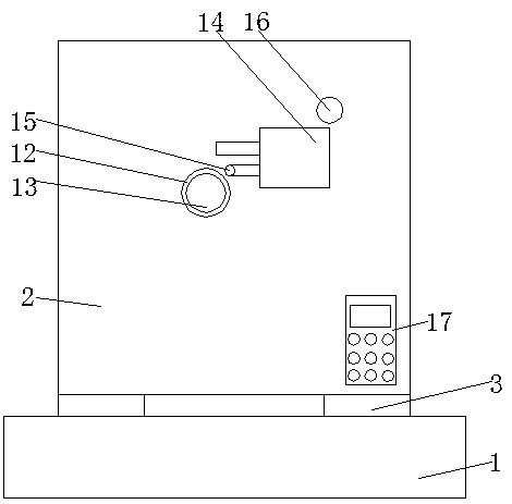 A chemical fiber winding machine for easy disassembly of winding shaft