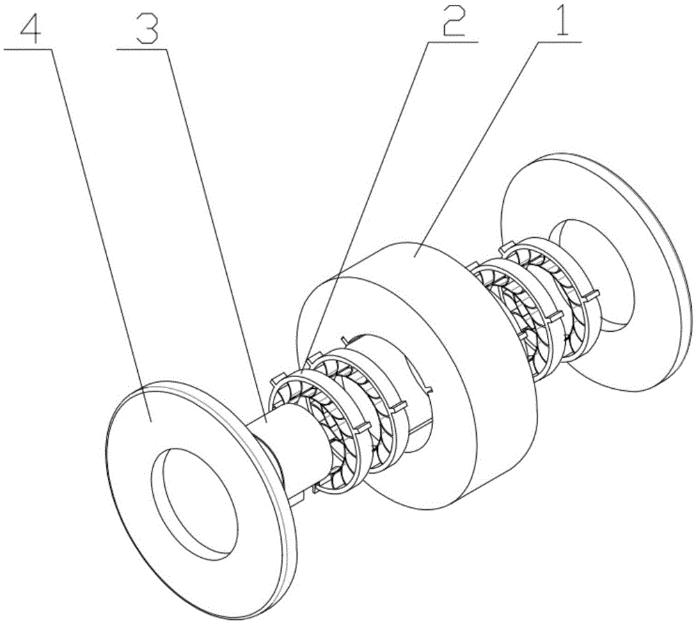 Combined mini-type foil gas dynamic pressure bearing