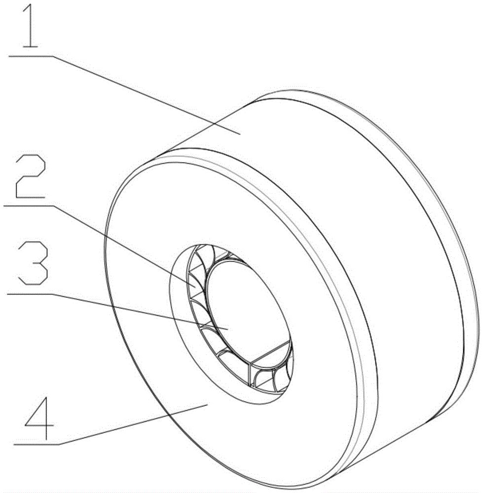 Combined mini-type foil gas dynamic pressure bearing