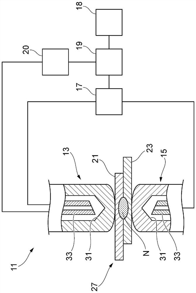 Spot welding method for aluminum material and aluminum material