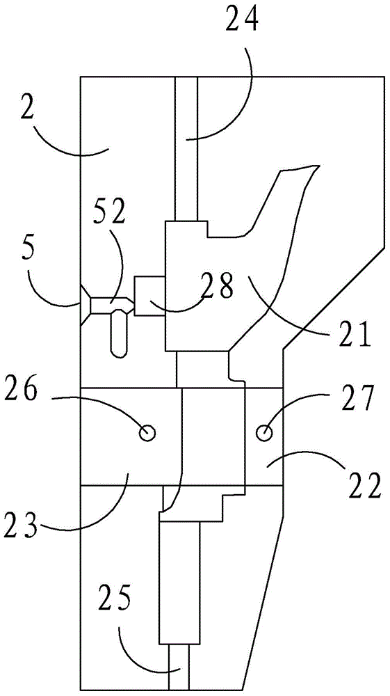 Die for brake base of electrically-propelled wheelchair