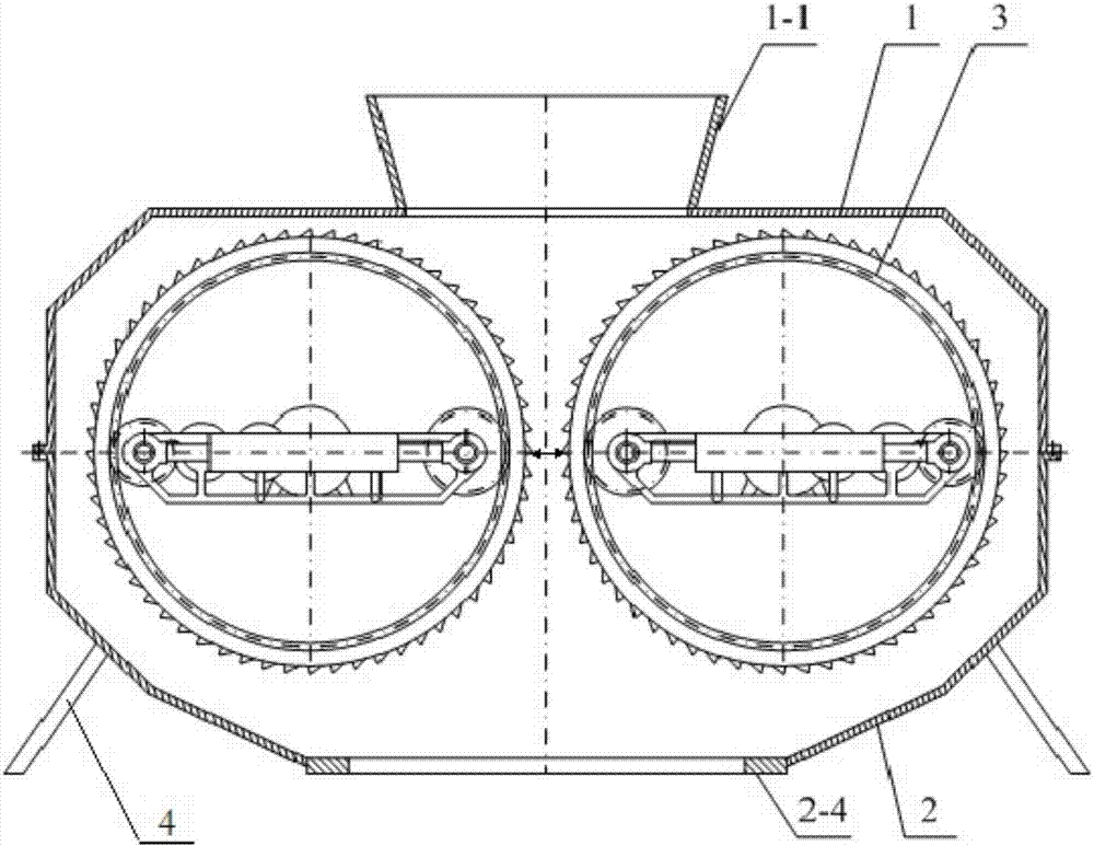 Coal gangue roller crusher in the type of built-in motor