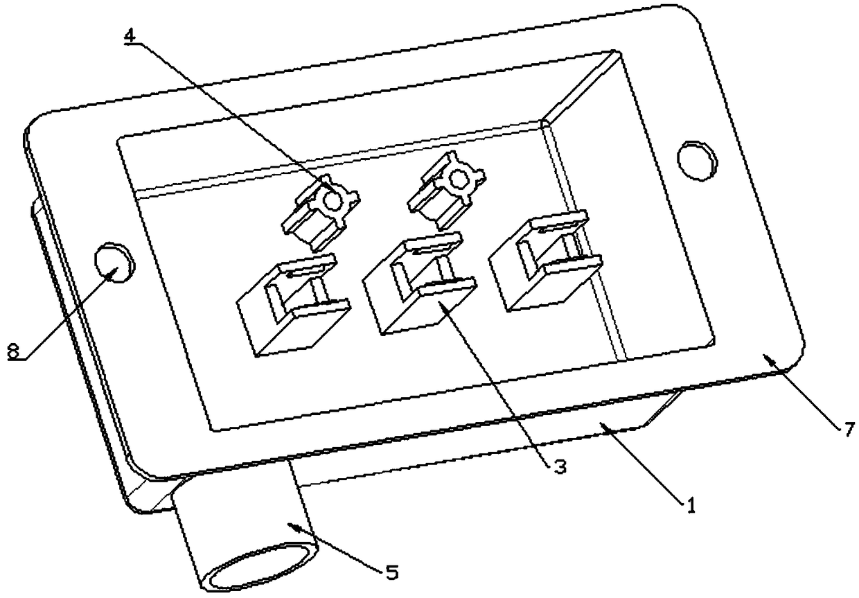 Refrigerator temperature sensing pipe fixing structure