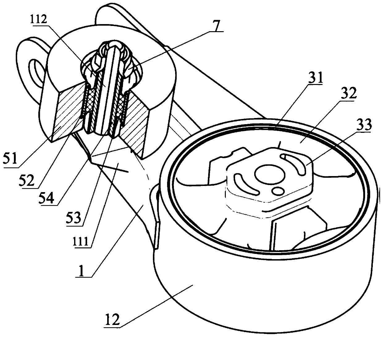 Torsion-resistant suspension structure of power assembly