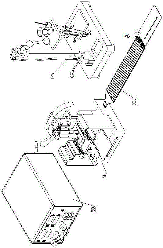 Multifunctional integrated circuit debugging system with circuit welding function