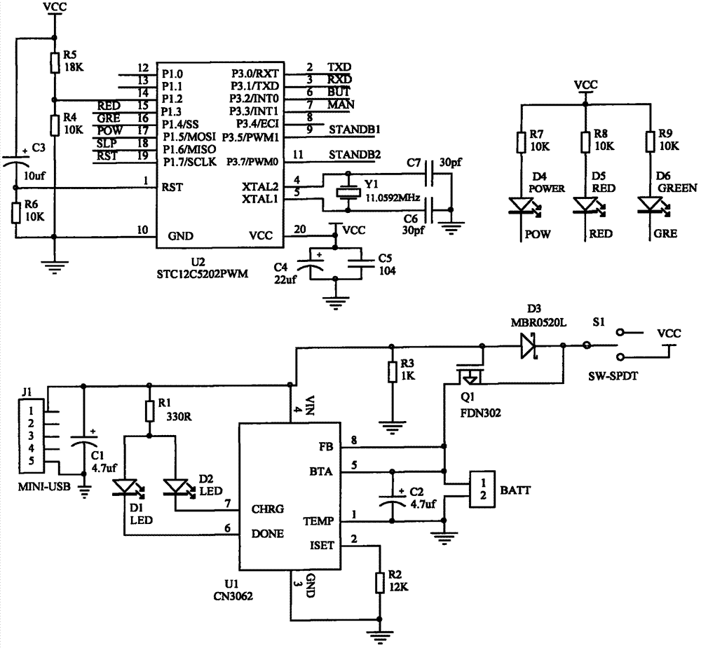 Signalling remote control circuit
