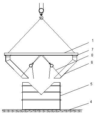 Ground assembly and installation method for air box and ash discharge pipes of chain grate