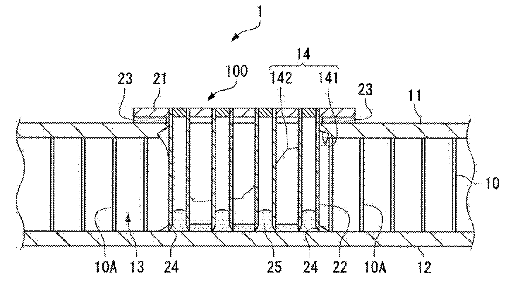 Method for repairing honeycomb core sandwich structural body and repaired product