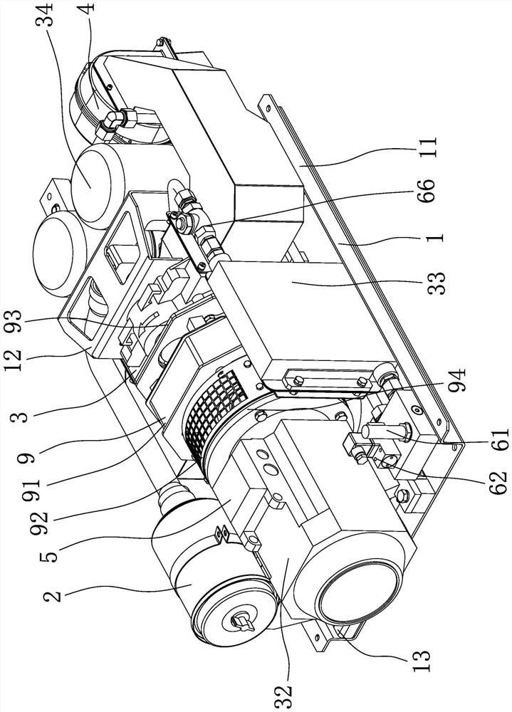 Intelligent oil-free air source device for railway vehicle