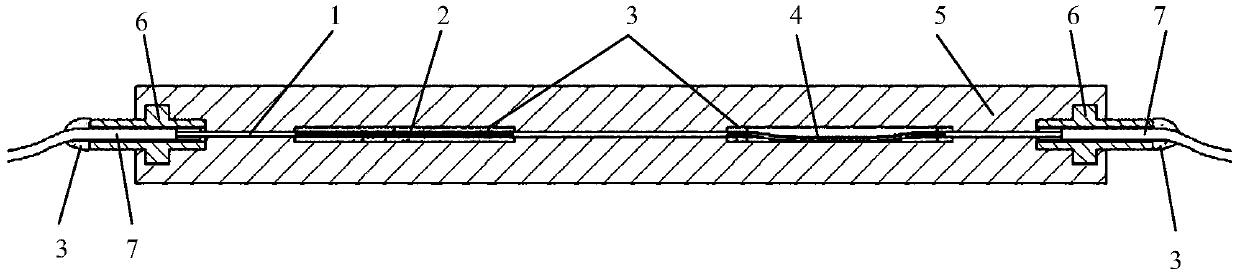 Fiber Bragg grating intelligent composite material structure and its preparation method based on 3D printing