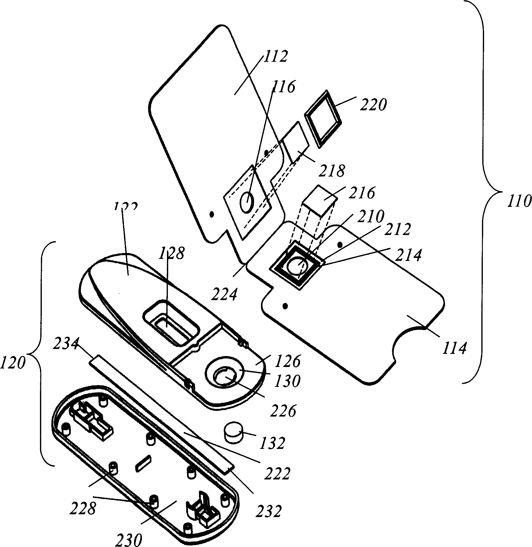 Device for detecting sample, method for detecting sample, and modules for collecting and detecting sample