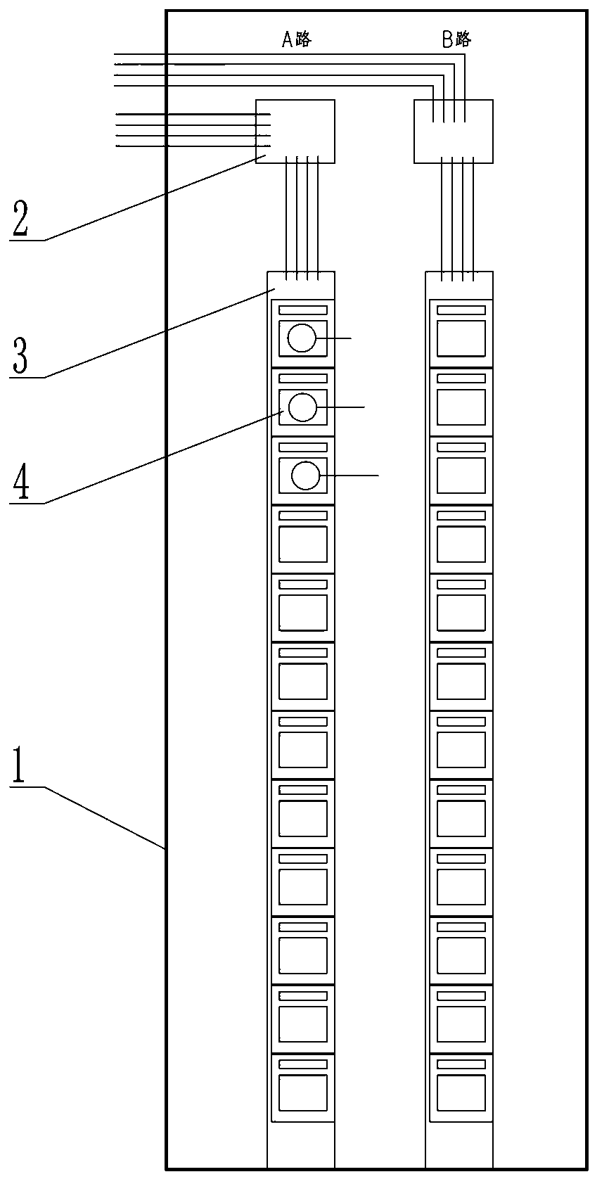 Plug and play array cabinet