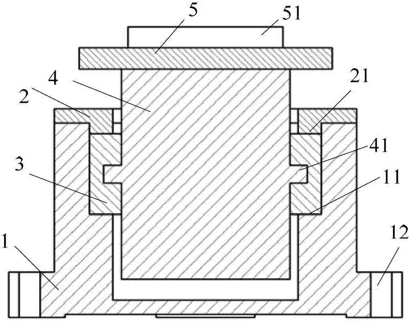 Vibration reduction testing device for chip type micro-gyroscope