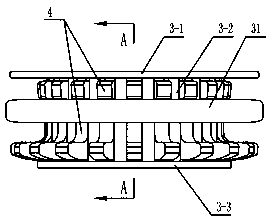 Self-locking rope winch