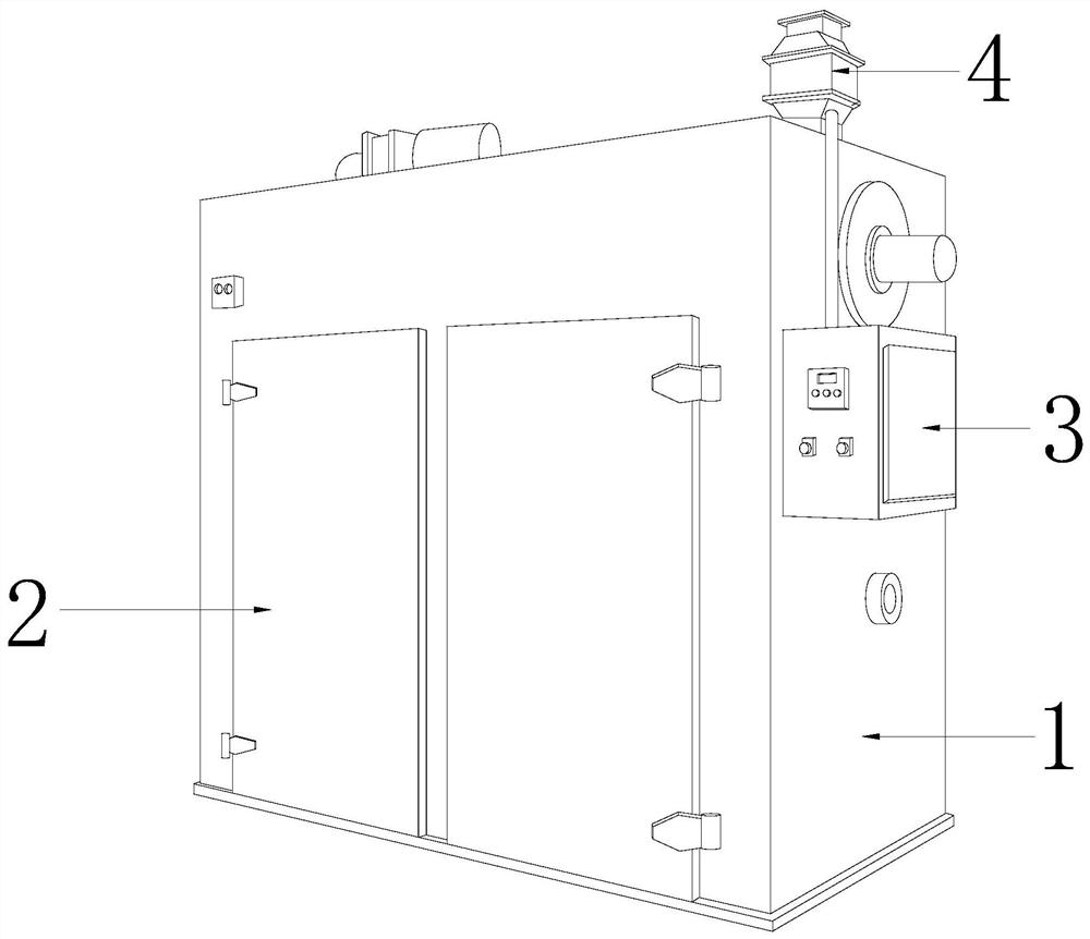 Wood processing dryer with sterilization function