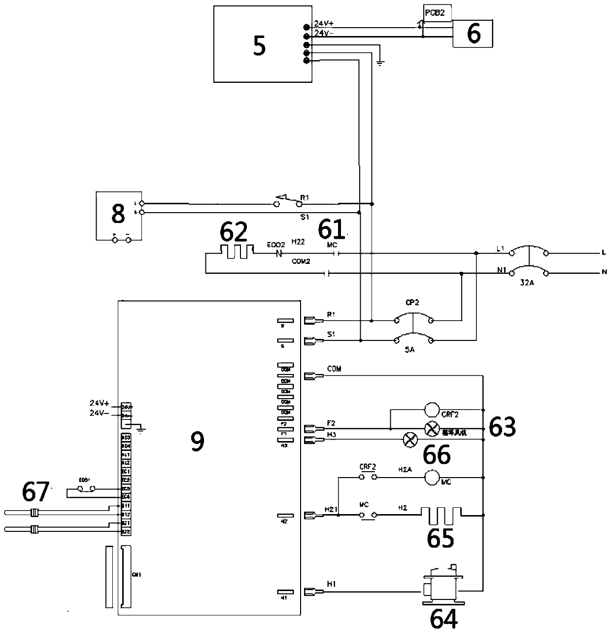 High-voltage electrostatic field food processing and purifying refrigerator