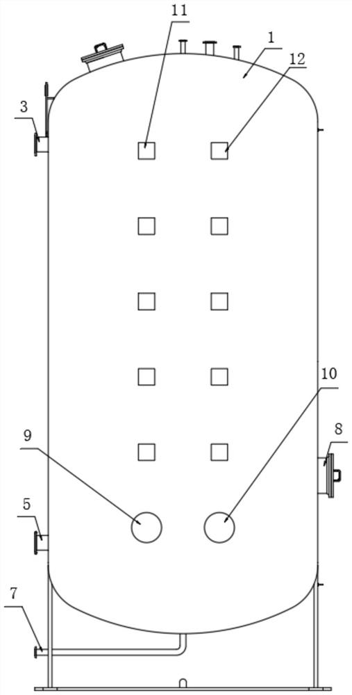 Pressure-bearing heat storage water tank for heating