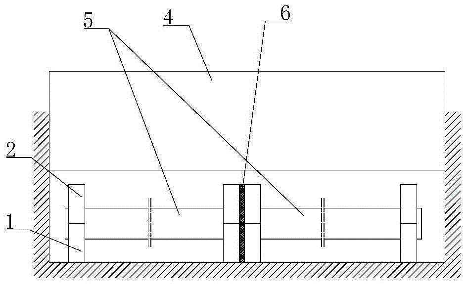 Municipal blowdown pipeline laying construction method