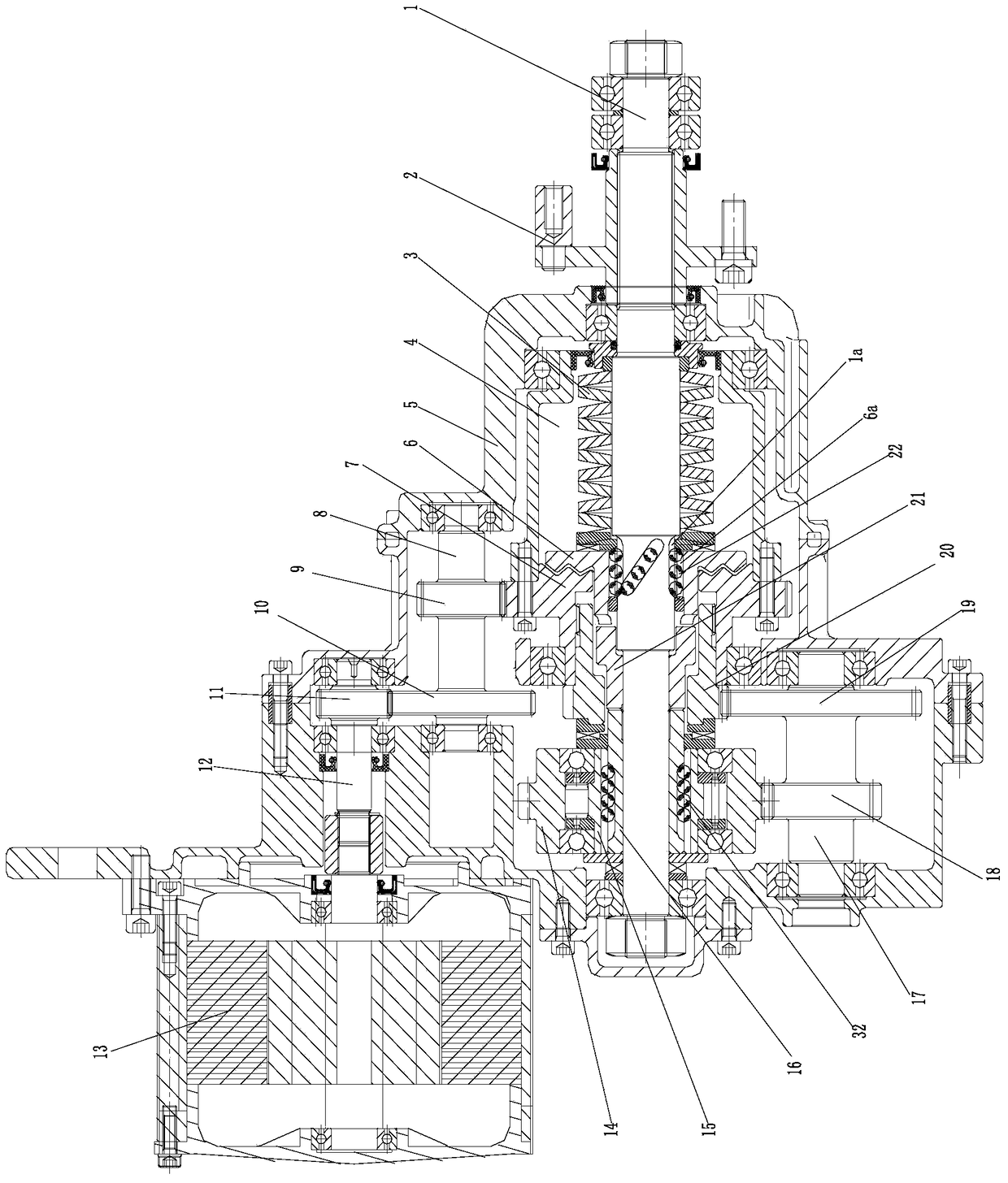 Electric Motorcycle Helical Wave Friction Transmission Adaptive Automatic Transmission Drive Assembly