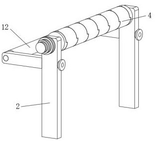 Garment fabric winding device