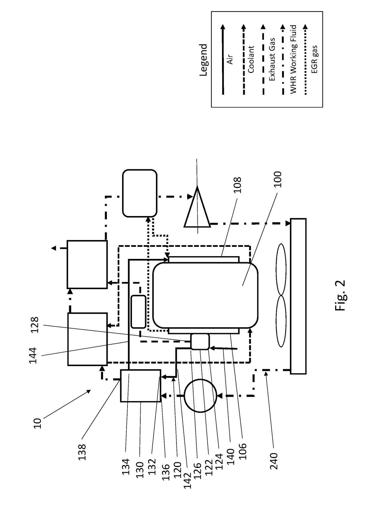 Engine cooling configurations with waste heat recovery system