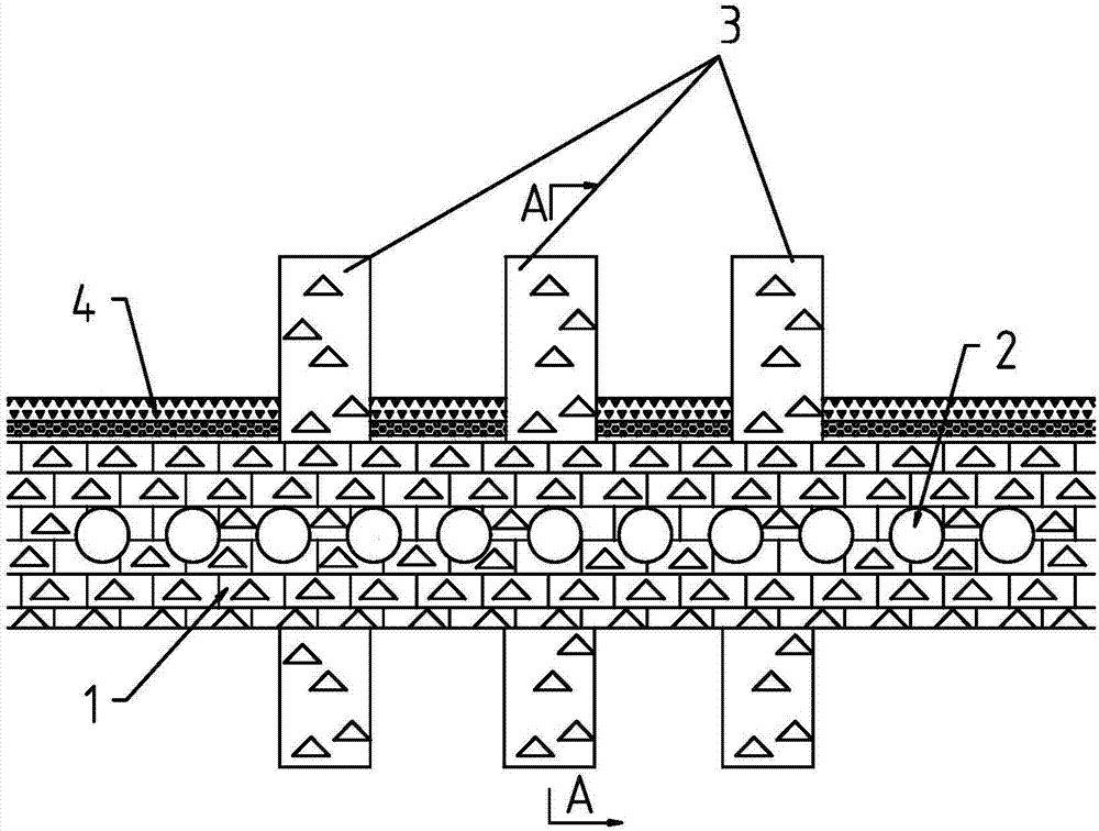 Large-scale loose soil and stone slope protection structure