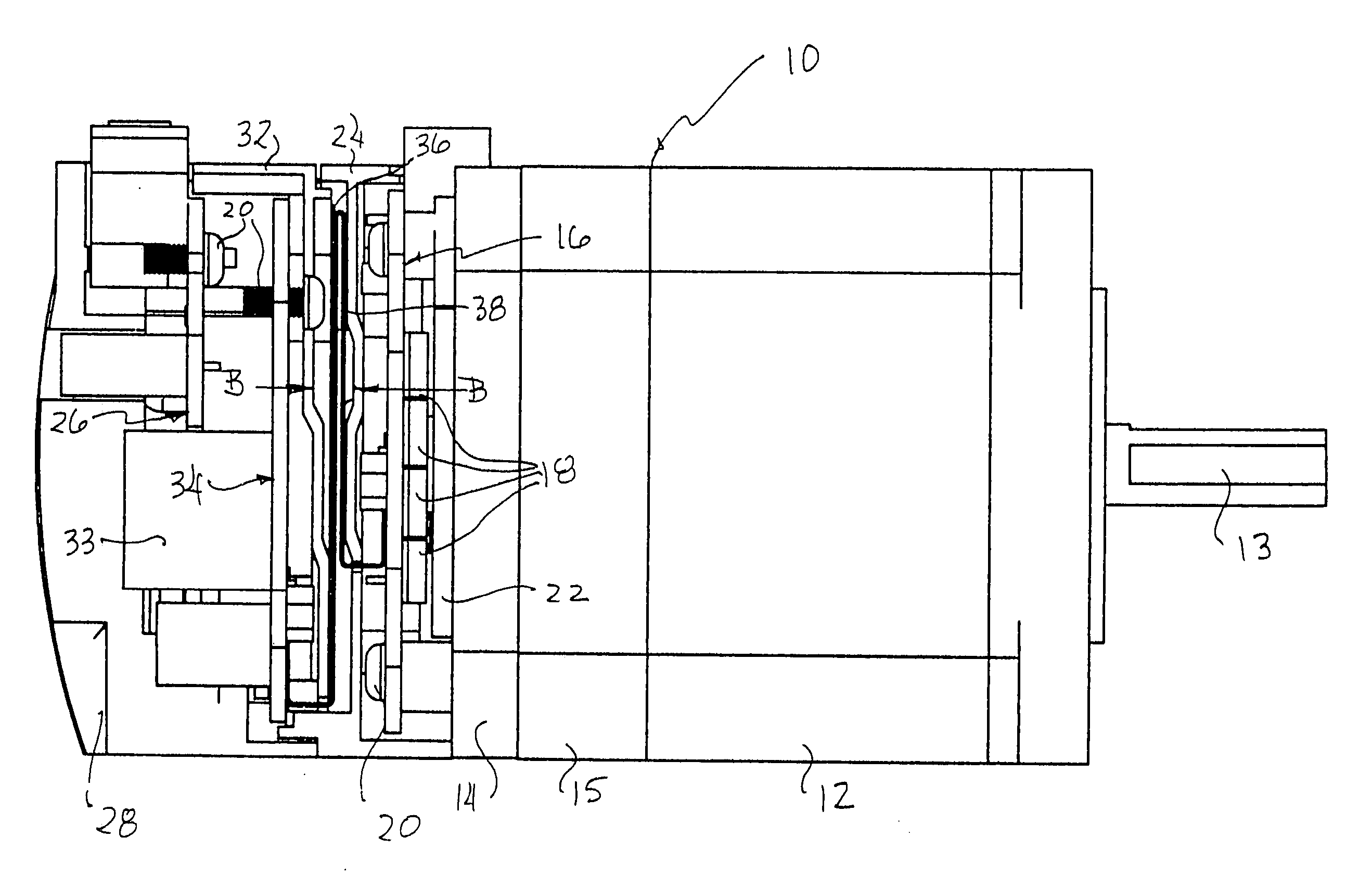 Integrated electric motor and drive, optimized for high-temperature operation