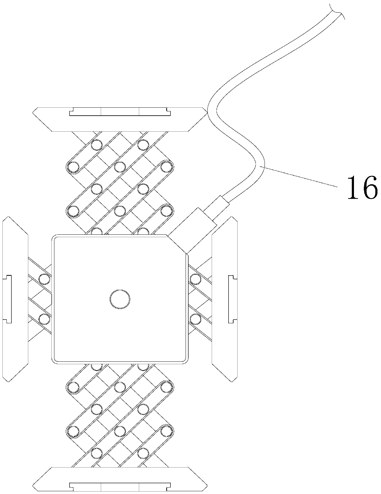 Telescopic wireless charger and support box